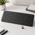 Clavier Sans Fil AZERTY avec Récepteur USB – Clavier Ergonomique pour Bureau et Maison