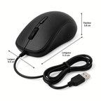 Souris Filaire Ergonomique USB – Design Confortable pour Ordinateur et Bureau