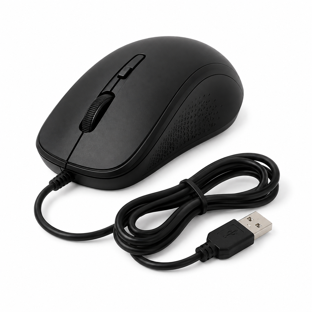 Souris Filaire Ergonomique USB – Design Confortable pour Ordinateur et Bureau