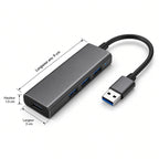 Hub USB 3 Ports – Adaptateur USB Compact pour Ordinateur et Périphériques