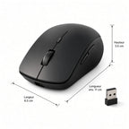 Souris Sans Fil Ergonomique avec Récepteur USB – Design Élégant et Précis